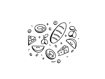 20 SNACK 🍇🧀 . 20/31 🧡 Inktober 2019 apple bread cheese delicious digital illustration doodle eat food grapes illustration inktober inktober2019 line art minimalism minimalistic nuts salty snack sweet