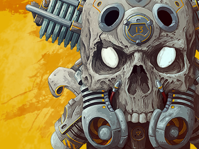 Cyberskull art cyber cyberpunk future illustration print skull