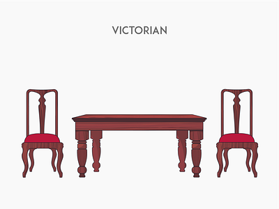 Victorian chair flat furniture victorian