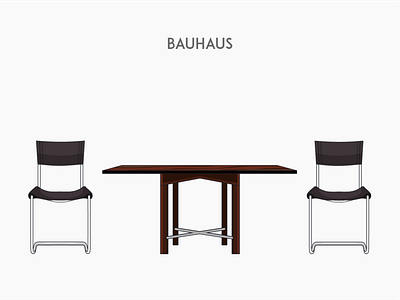 Bauhaus bauhaus chair flat furniture