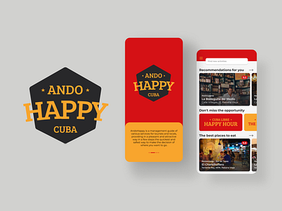 Ando Happy • Cuba Updating App app logo ui ux
