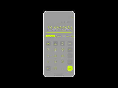 Calculator a conceptual overview app app design calculator dailyui mobile design ui ui design ux