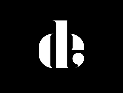DE Monogram branding design flat illustration logo minimal typography