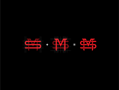 Software Mason Monogram branding design fireartstudio flat gridsystem illustration illustrator logo minimal pentagram typography vector