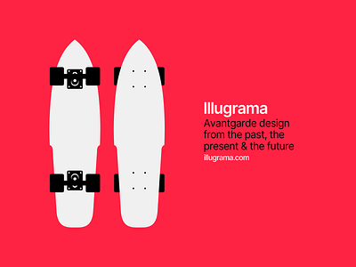 Skateboard & Longboard classic design flat illugrama illustration infographic longoboard minimal modern simple skate skateboard skateboarding skating vector