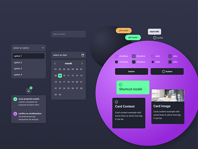 Dark mode components study dark dark mode ui ux