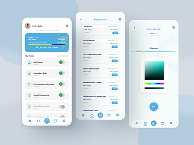 UI Design aplication smarthome control