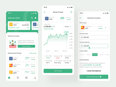 Funds Investment App finance investment mutual fund stock ui inspiration