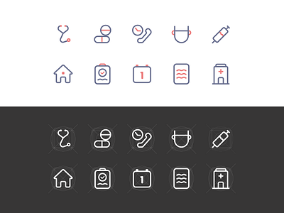 Icon Set Exploration figmadesign health icon medical