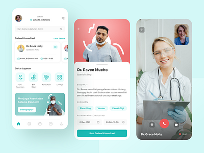 DoctorGo - Medical & Doctor Booking App application clinic consultation design doctor app doctor appointment healthcare app hospital medical app medicine mobile app mobile ui patient ui design ui inspiration