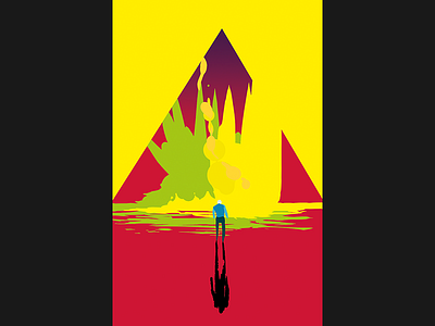 Future Unfolding Poster (cropped) avatar contrast game plain poster shadow standing triangle yellow