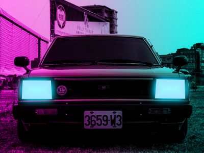 I said this "Color Effect Cyber" car edit photo photoshop wallpaper
