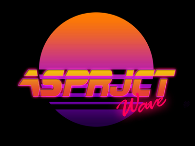 ASPRJCTWAVE 80s indonesia logo photoshop retro retrowave vaporwave wallpaper