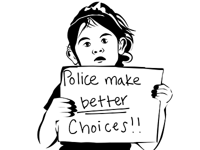 Police Make Better Choice!! blackouttuesday design george floyd illustration indonesia jakarta photoshop vector