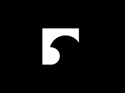 Bird Negative Space Logo Brand
