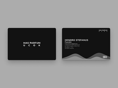 Black Grey Business Card Template black brand business card dark figma graphic grey logo template