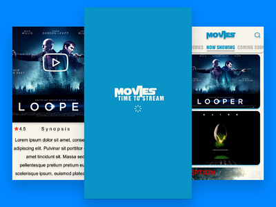 Time To Stream - "UI concept for MOVIES app" android bekasi designinspiration freelance freelancedesign indonesian interfacely ios jakarta mobile mobileapp mockup needjob uidesign uiinterceptor uiux designer uiuxdesigner uiuxdesignerindonesia uiuxdesignlabs uiuxpattern