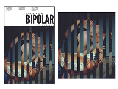Bipolar Poster design typography