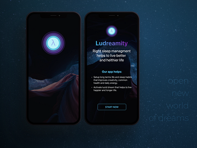 Lucid dreams App /  UI concept