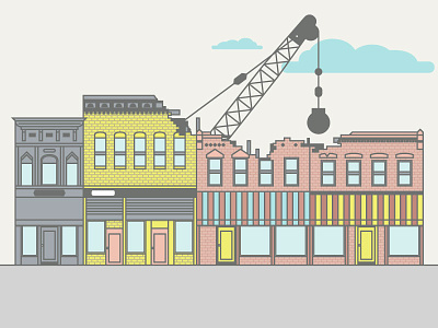 The Death Of Brick And Mortar illustration small businesses