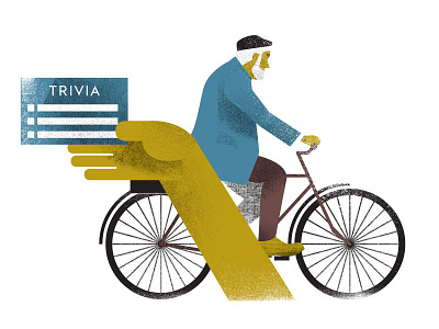 Crystallized Intelligence bicycle illustration intelligence trivia