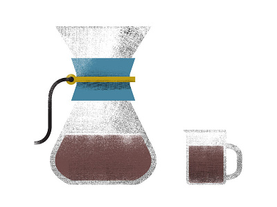 Chemex chemex coffee illustration texture