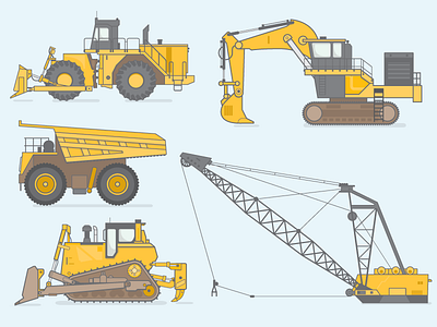 Construction Equipment construction illustration