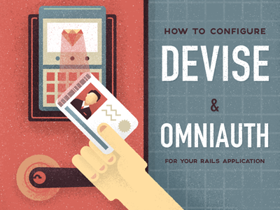 Devise And Omniauth configure door illustration keycard texture tutorial