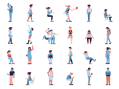 Employees character employee icon illustration people vector work