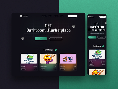 NFT Marketplace Website design