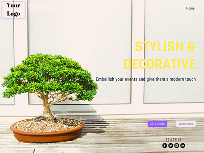 Decorative Design Webpage app art branding design flat icon lettering logo type web website