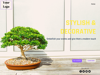 Decorative Design Webpage