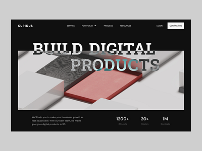 CURIOUS - Digital Agency Landing Page