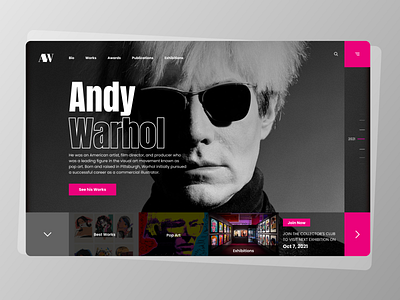 Artist Homepage : Website Design