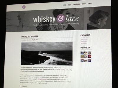 Whiskey & Lace Wordpress Theme
