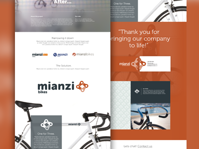 mianzi bikes portfolio layout bamboo bike website bikes logo web