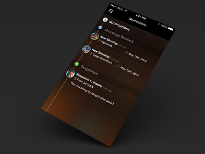 Ios Notifications app clean design flat ios7 iphone notifications post flat