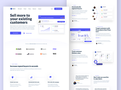 Apteo - Home branding clean colorful fresh homepage illustration product design saas stripe ui ui illustration ux web design agency website