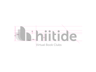 Hiitide logo proportions brand brand design digital agency hiitide logo redlines spec visual identity web design wireframe