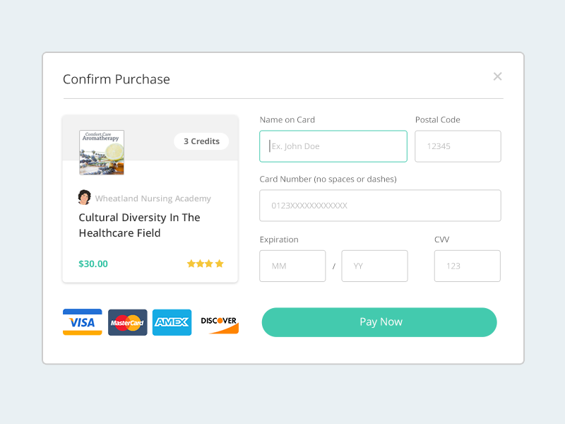 Payment Form by Alex Lauderdale on Dribbble