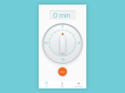 Timer App clean app design clock app egg timer retro shirt icon timer timer app