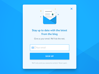 Newsletter signup button email envelope icon mail newsletter sign up paper icon pop up sign up