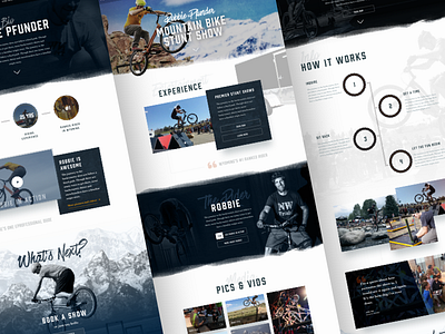 Trials mountain bike website athlete bikes branding cycling interface mountain bike sports ui web web design website