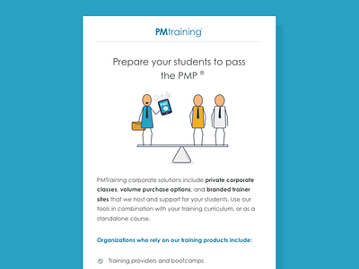PMTraining email template