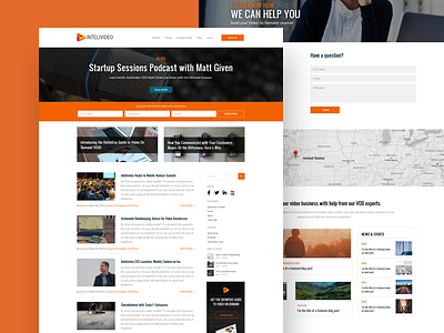 Intelivideo - more app blog clean web design contact form map mobile theme video web design wordpress