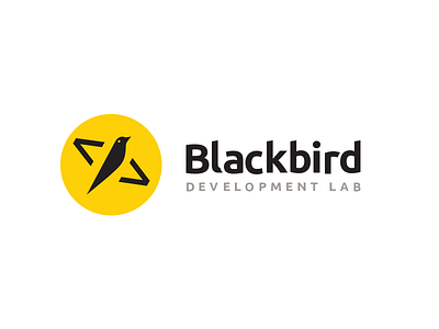 Black bird dev logo bird black brand branding clean code coding development logo design minimal tech