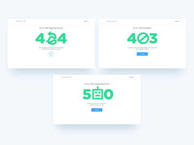 Evercheck error pages error error 403 error 404 error 500 error pages green help opps simple simple clean interface ui ui ux design ux designer web design