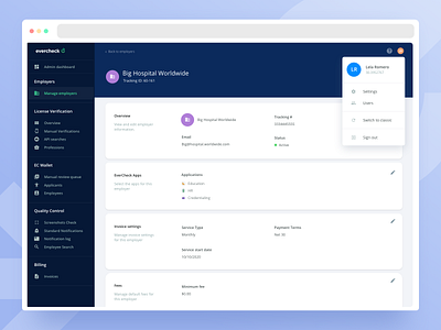 Evercheck Admin - Company profile