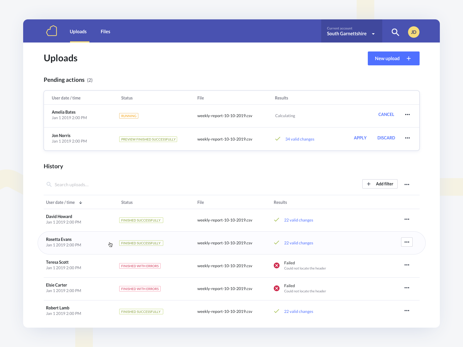 Bulk uploads by Alex Lauderdale on Dribbble