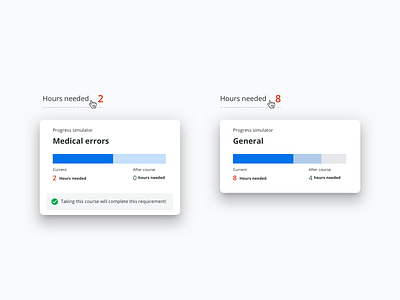 Progress simulator component clean component help hover material product design progress progress bar tooltip ui uiux ux web design